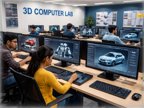 3D Computer Lab Setup