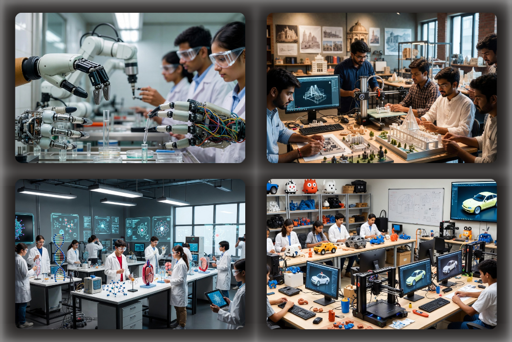 Real Student Projects Built in 3D Computer Lab