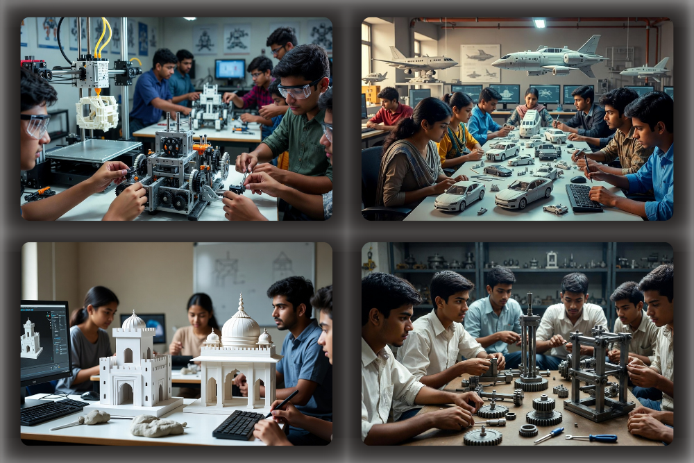 Real Student Projects Built in 3D Computer Lab