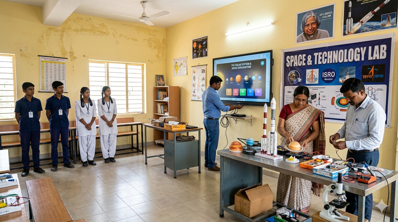 PAN India deployment space lab setup schools nationwide
