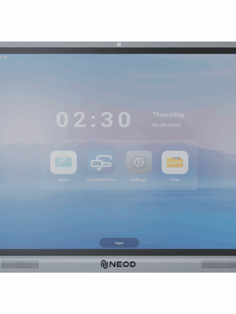 Neod Pro Series – 4K UHD Touch Screen LED TV Ultra Touch Display Interactive Flat Panel Monitor Android 13, |8GB 128GB | Smart Corporate Display for Seamless Video Conferencing & Collaboration.